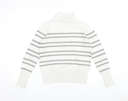 Womens UK Size M French Connection White Pullover Jumper