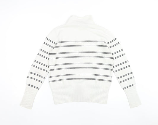 Womens UK Size M French Connection White Pullover Jumper