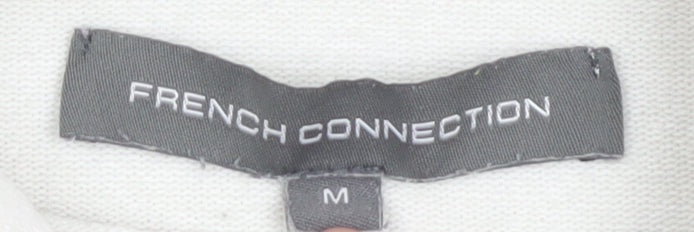 Womens UK Size M French Connection White Pullover Jumper