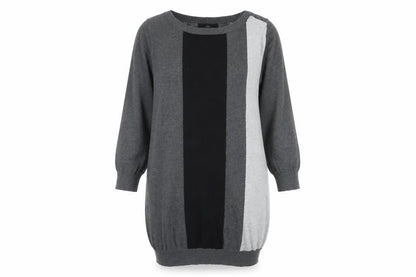Next Women's Grey Colourblock Shift Dress Size 16