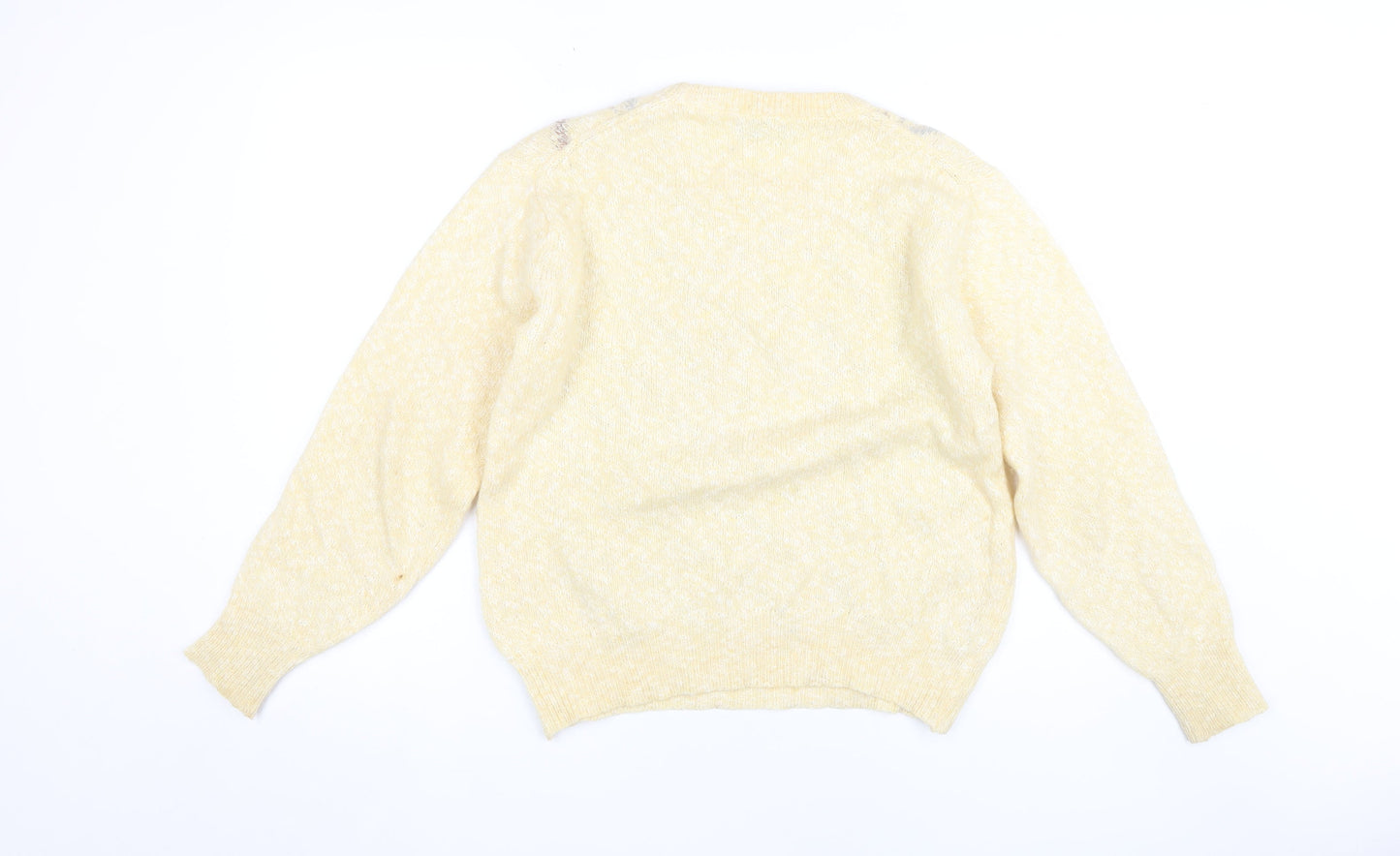 Wolsey Men's Vintage Yellow Wool Cotton Pullover Jumper M