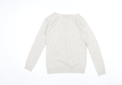 Womens UK Size 8 Fat Face Ivory  Jumper