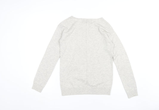 Womens UK Size 8 Fat Face Ivory  Jumper