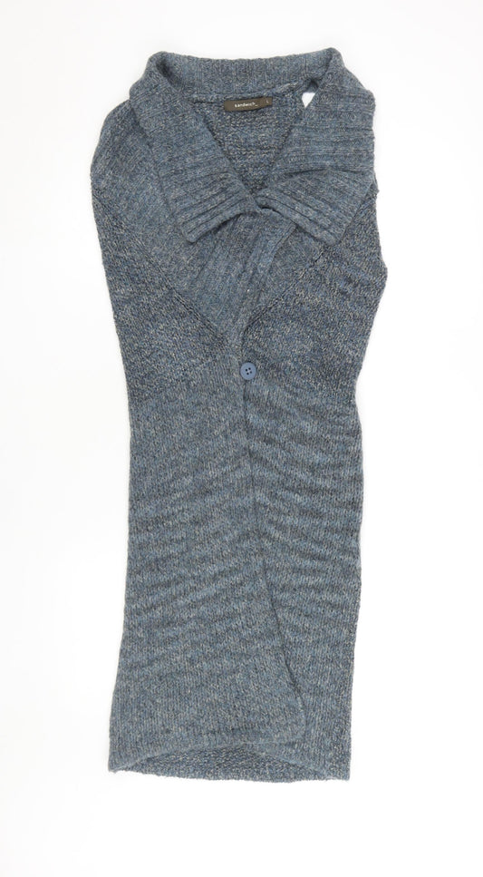 Womens UK Size L Sandwich Blue Cardigan Jumper