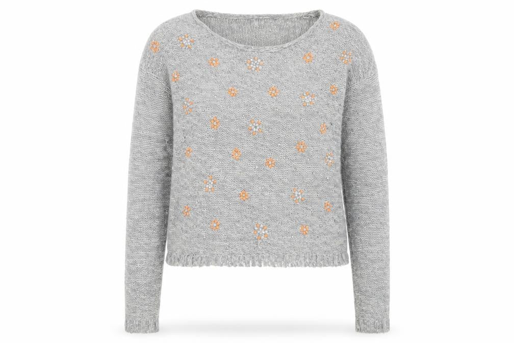 Womens UK Size M Superdry Grey Pullover Jumper
