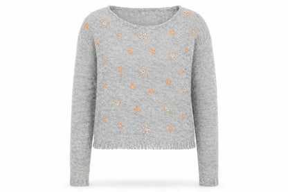 Womens UK Size M Superdry Grey Pullover Jumper