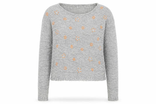 Womens UK Size M Superdry Grey Pullover Jumper