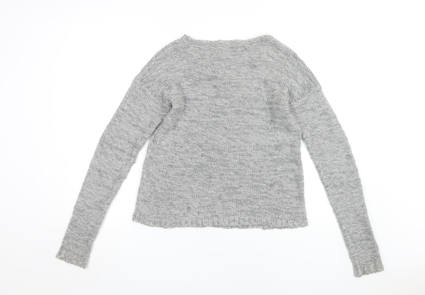 Womens UK Size M Superdry Grey Pullover Jumper
