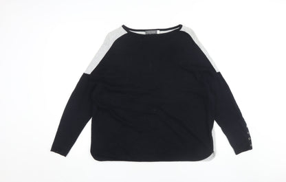 Womens UK Size XS Mint Velvet Black Pullover Jumper