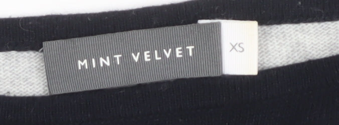 Womens UK Size XS Mint Velvet Black Pullover Jumper
