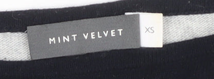 Womens UK Size XS Mint Velvet Black Pullover Jumper