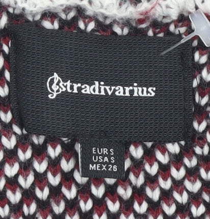 Womens UK Size S Stradivarius Black Basic Jacket