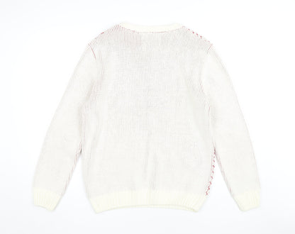 River Island Men's Red Christmas Pullover Jumper M