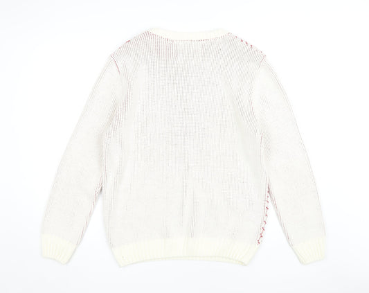 River Island Men's Red Christmas Pullover Jumper M