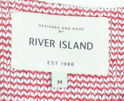 River Island Men's Red Christmas Pullover Jumper M