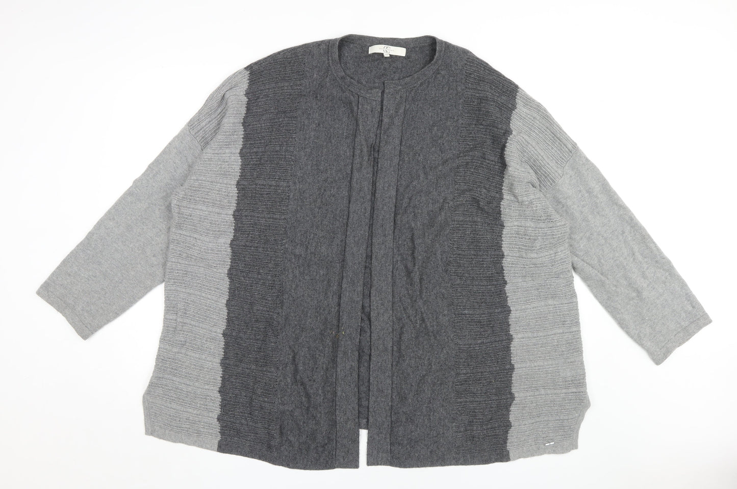 Womens UK Size XL Country Casuals Grey Cardigan Jumper