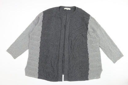 Womens UK Size XL Country Casuals Grey Cardigan Jumper