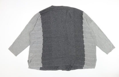 Womens UK Size XL Country Casuals Grey Cardigan Jumper