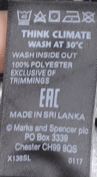 Marks & Spencer Women's Black Midi Geometric Skirt 16