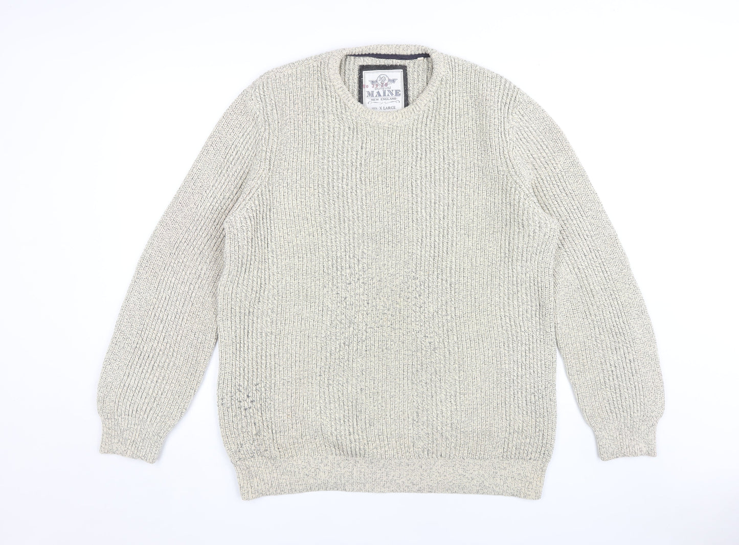 Womens UK Size XL Maine New England Beige Pullover Jumper