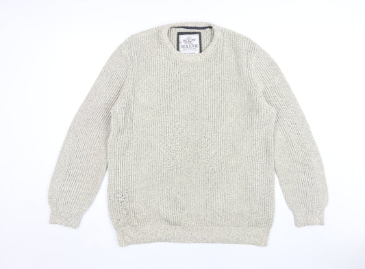 Womens UK Size XL Maine New England Beige Pullover Jumper