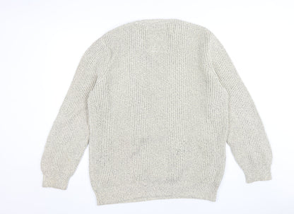 Womens UK Size XL Maine New England Beige Pullover Jumper
