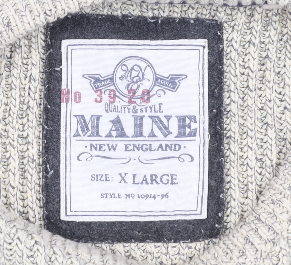 Womens UK Size XL Maine New England Beige Pullover Jumper