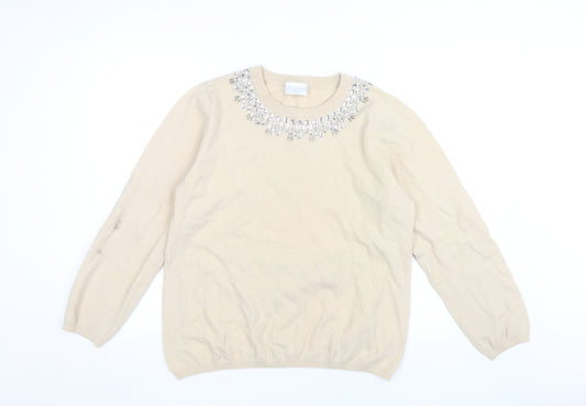 Womens UK Size 2XL Cotswold Collections Beige Pullover Jumper