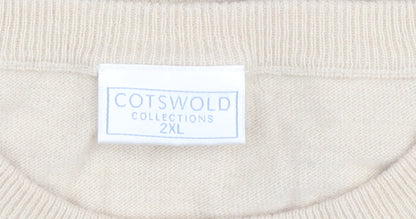 Womens UK Size 2XL Cotswold Collections Beige Pullover Jumper