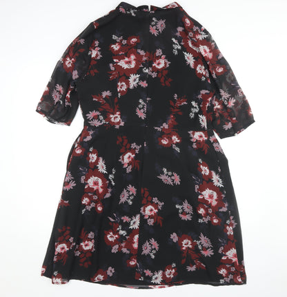 Monsoon Women's Floral Collared Shift Dress Size 16