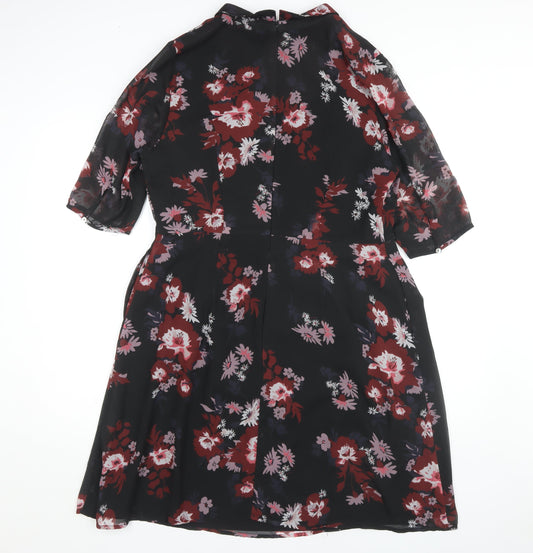 Monsoon Women's Floral Collared Shift Dress Size 16