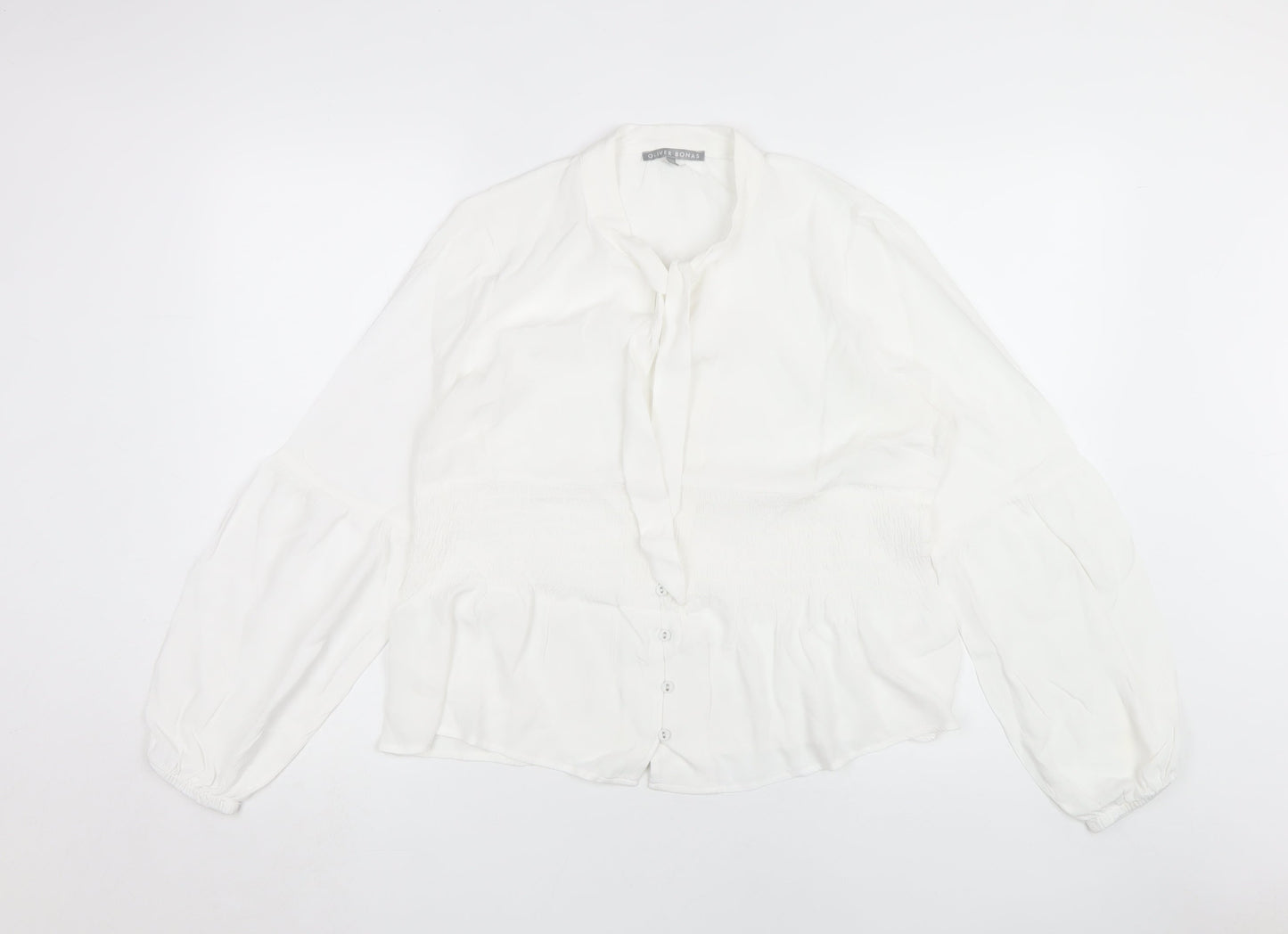 Womens UK Size 14 Oliver Bonas White  Blouse