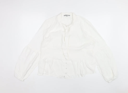 Womens UK Size 14 Oliver Bonas White  Blouse