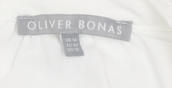 Womens UK Size 14 Oliver Bonas White  Blouse
