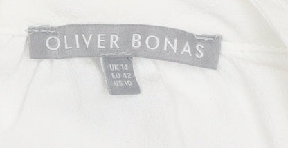 Womens UK Size 14 Oliver Bonas White  Blouse