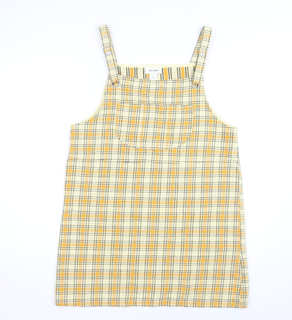 Monki Women's Multicolour Plaid Pinafore Dress M