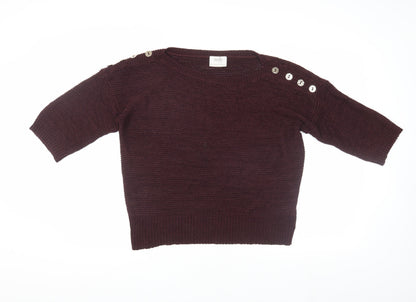 Womens UK Size L Wallis Brown Pullover Jumper