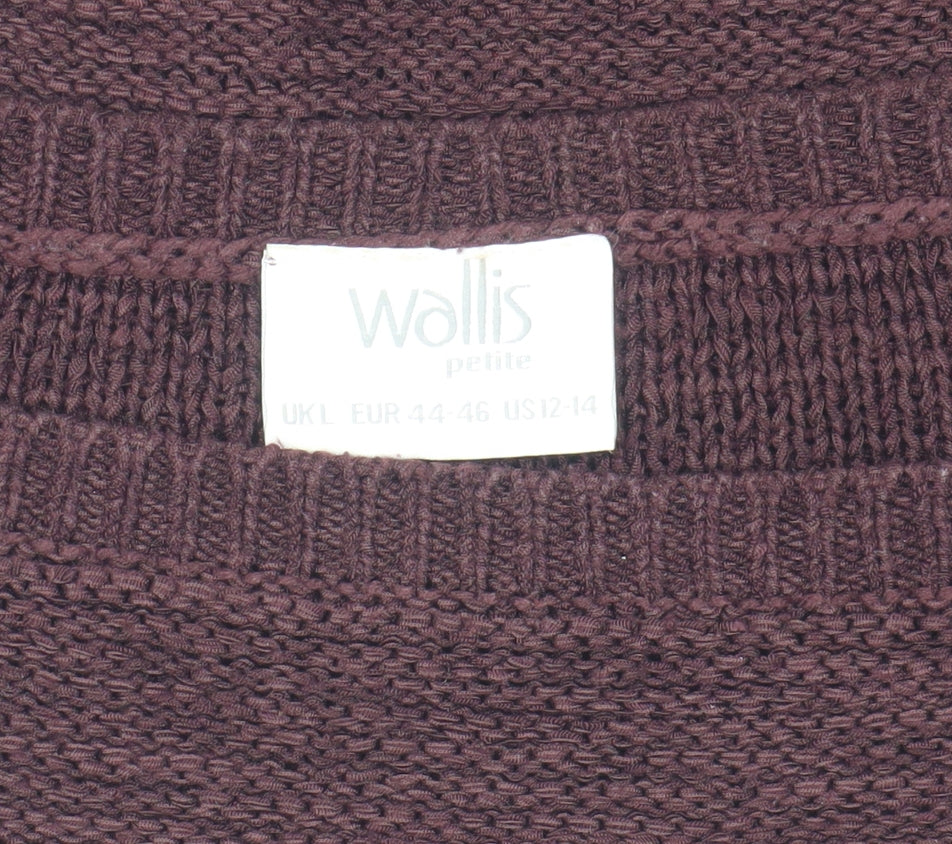 Womens UK Size L Wallis Brown Pullover Jumper