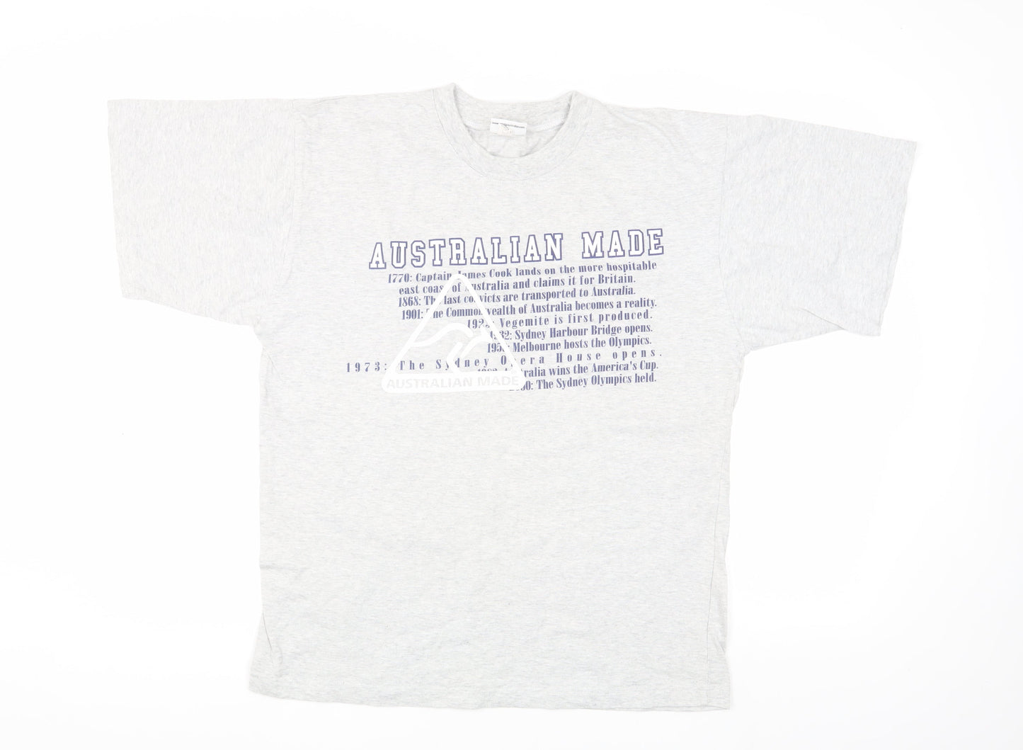 Purely Australian Men's Grey Graphic Print T-Shirt M