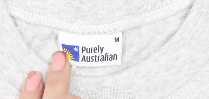 Purely Australian Men's Grey Graphic Print T-Shirt M