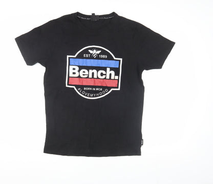 Mens UK Size M Bench Black  T-Shirt