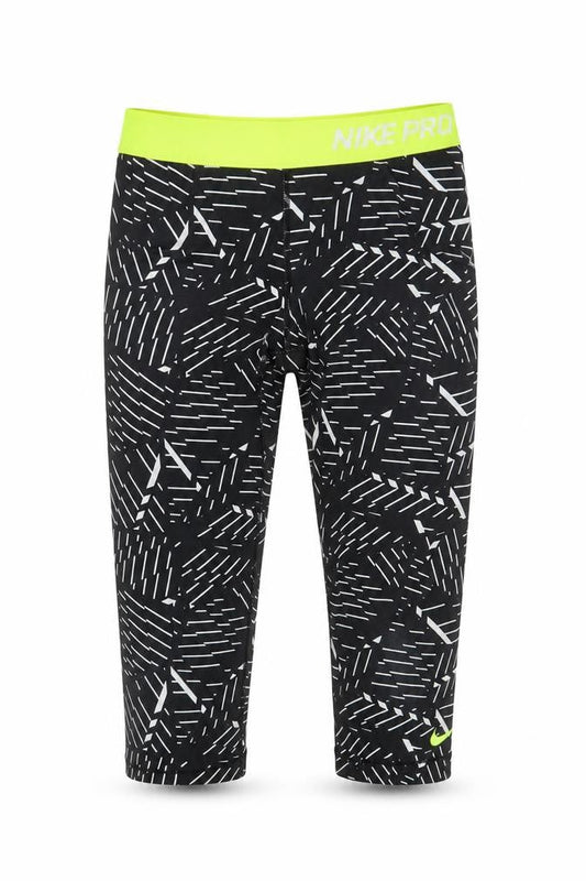 Womens UK Size S Nike Athletic Fit Cropped Black Leggings