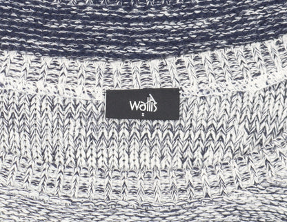 Womens UK Size S Wallis Blue Pullover Jumper