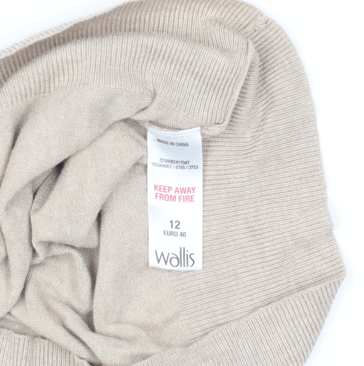 Womens UK Size 12 Wallis Beige  Jumper