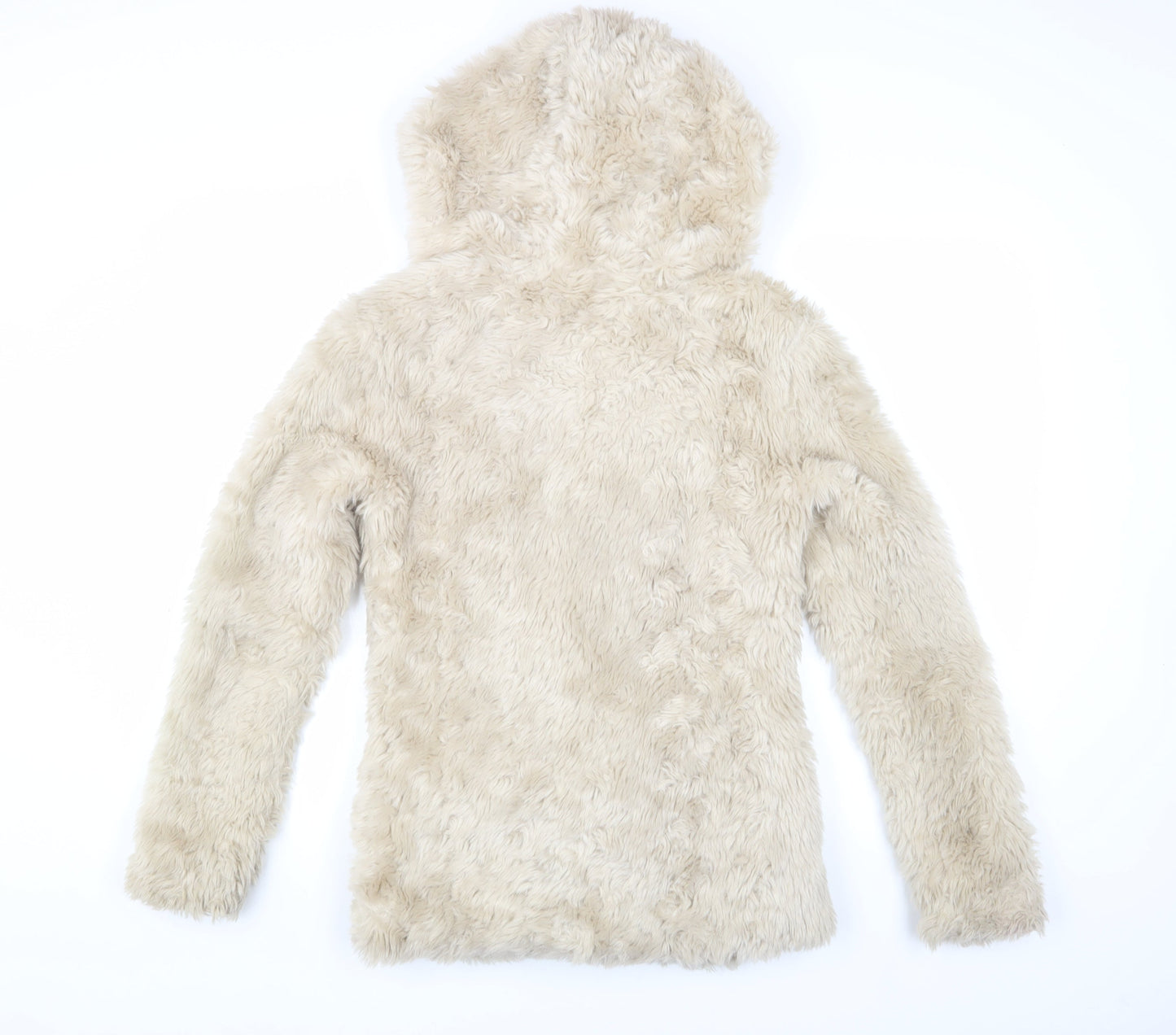 Ribbon Women's Beige Hooded Toggle Coat Size 10