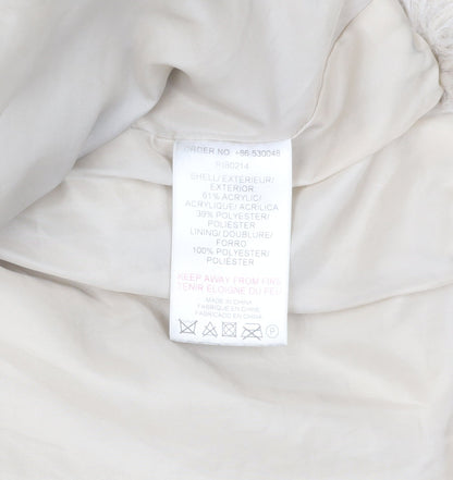 Ribbon Women's Beige Hooded Toggle Coat Size 10