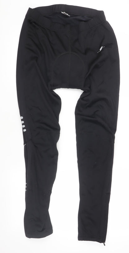 Crane Men's Black Compression Cycling Leggings L