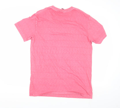 Unisex Adults UK Size M Superdry Pink  T-Shirt