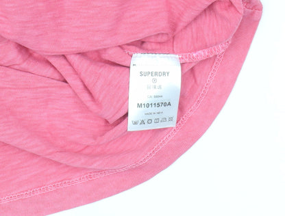 Unisex Adults UK Size M Superdry Pink  T-Shirt