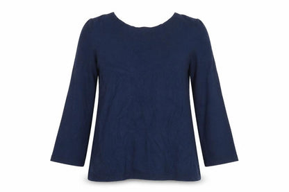 Womens UK Size 10 Fat Face Blue Basic Blouse
